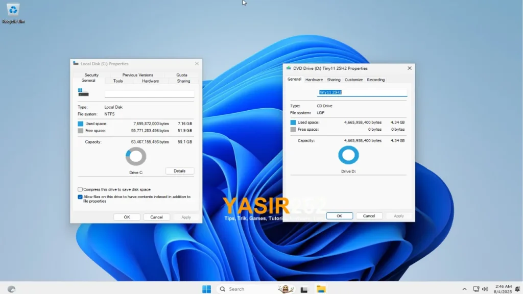 Tiny11 Core 25H2 ISO Download Windows 11 Ringan Terpercaya Gratis Download - Yasir252 tiny11 core 25h2 download